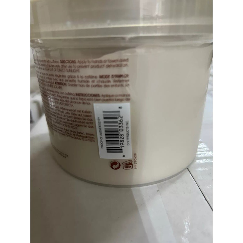 OPI 25.4oz OPI Manicure Pedicure Cappuccino Mask masque hydrating shea