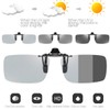 WONOLO Photochromic Polarised Clip On Flip Sunglasses Polarized Fishing Eyewear