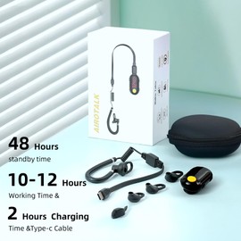 Mini Walkie Talkies Rechargeable for Adult with Earpieces, 3 Pack Two Way Radio Small Walkie Takies for Outdoor Team Work Event Resturant, Super Mini Walkie Talkies Baseball Communication Device