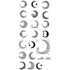The Fantasy Star Moon Sun Sign Tattoo Sticker (hm601)