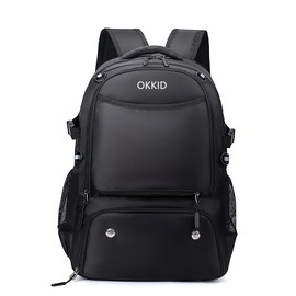 OKKID Soccer backpack with separate ball net & shoes compartment, Large Sports Bag for Basketball,Volleyball,Gym,Swim,Travel