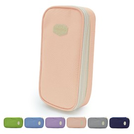 RTWOYOUJIA Large Capacity Pencil Case - Durable Zipper Aesthetic Pen Pouch, Big Storage Organizer for School, Office & Travel - Waterproof & Multi-Use (Pink)