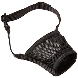 PetSafe Dog Muzzle - Comfortable Padding - Adjustable Sizing - Prevents Biting - Allows Room to Pant - Perfect for Visits to The Vet or Groomer, Medium