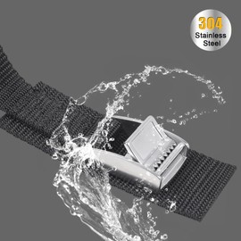 Ayaport Lashing Straps Car Roof Rack Straps Cam Buckle Tie Down Strap for Kayak, SUP, Canoe, Surfboard Packing (Green, 1" x 12')