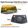 Lqito Right Passenger Side Mirror Glass Compatible With 2019 2020