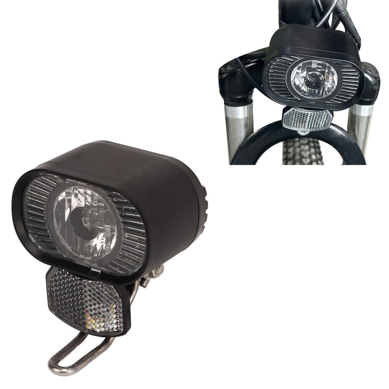 Electric Bike LED Headlight DC 36V to 48V IPX5 Waterproof
