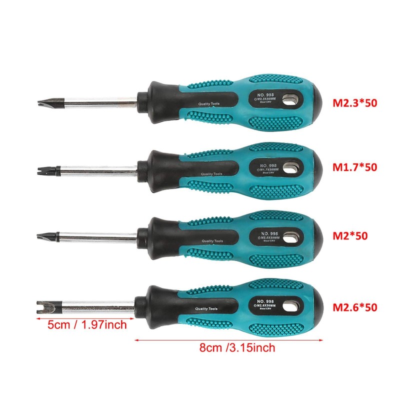 4pcs Screwdriver Set Screwdriver U Fork Type Anti-slip Jack Screwdriver