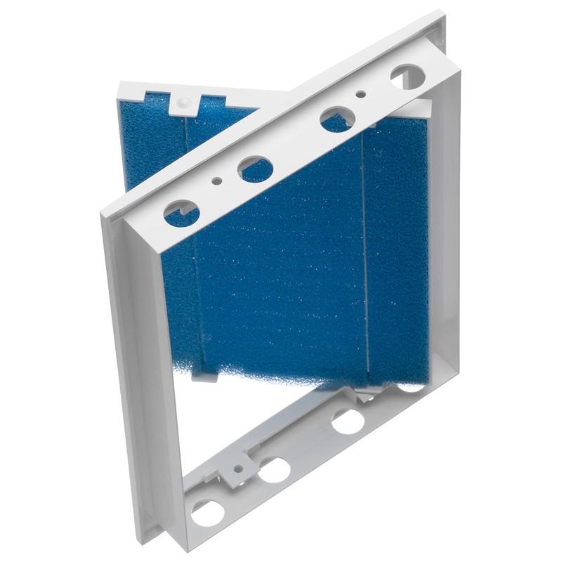 150x200mm / 6x8 inch White Plastic Ventilation Grille - Air