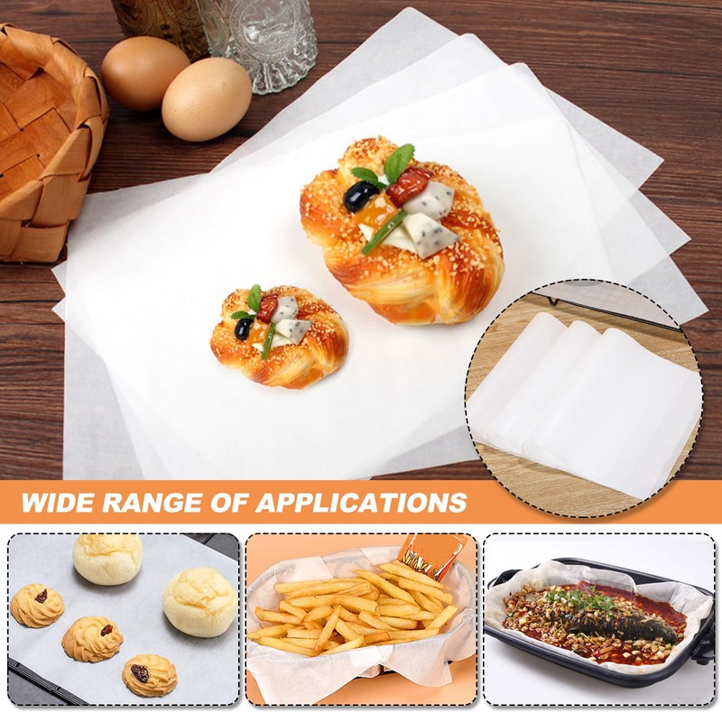 Parchment Paper Sheets for Baking, 100 Pcs Non Stick Parchment