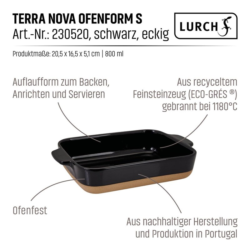 Lurch Terra Nova Oven Dish S Ceramic 24.6 x 16.5
