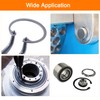sourcing map 10Pcs 50mm Internal Retaining Ring Circlip, 65 Mn
