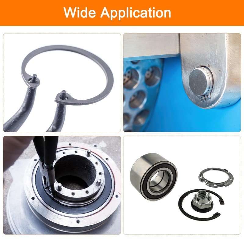 sourcing map 10Pcs 50mm Internal Retaining Ring Circlip, 65 Mn