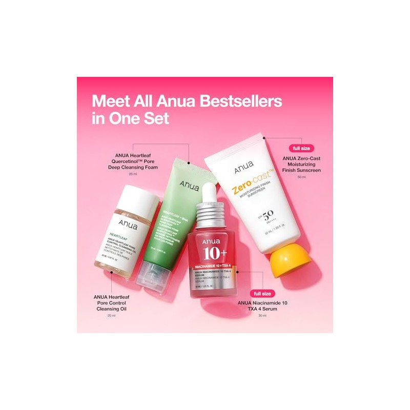 Anua Skincare Starter Kit - Travel Size Set