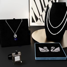 VEELIKE 15.7''x118'' Self Adhesive Velvet Flock Contact Paper Liner for Jewelry Drawer Black Velvet Felt Fabric Roll Soft Velvet Wallpaper Peel and Stick for Dresser Shelf Liners Upholstery Art Crafts