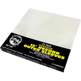 (100) Oversize Plastic Outersleeves for 12" Vinyl Records - High Clarity Plastic - Fits Most Box Sets up to 3/4" Thick! #12SE03OS