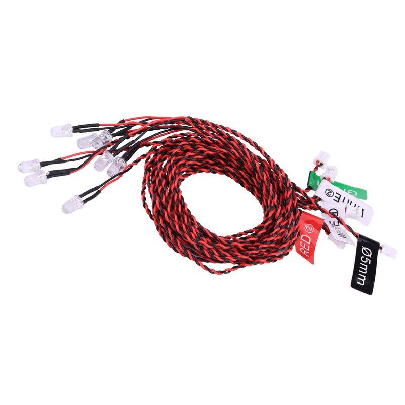 8 LED Lighting System Kit Simulation Flashing Lights for RC