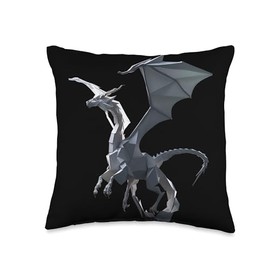 Origami Master Folding Paper Craft Origami Dragon Japanese Art Paper Folding Artist Throw Pillow, 16x16, Multicolor