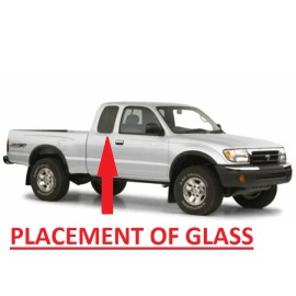 Aftermarket Products Fits 1995-2000 Toyota Tacoma Quarter Glass Passenger Right Side Rear Window Tint