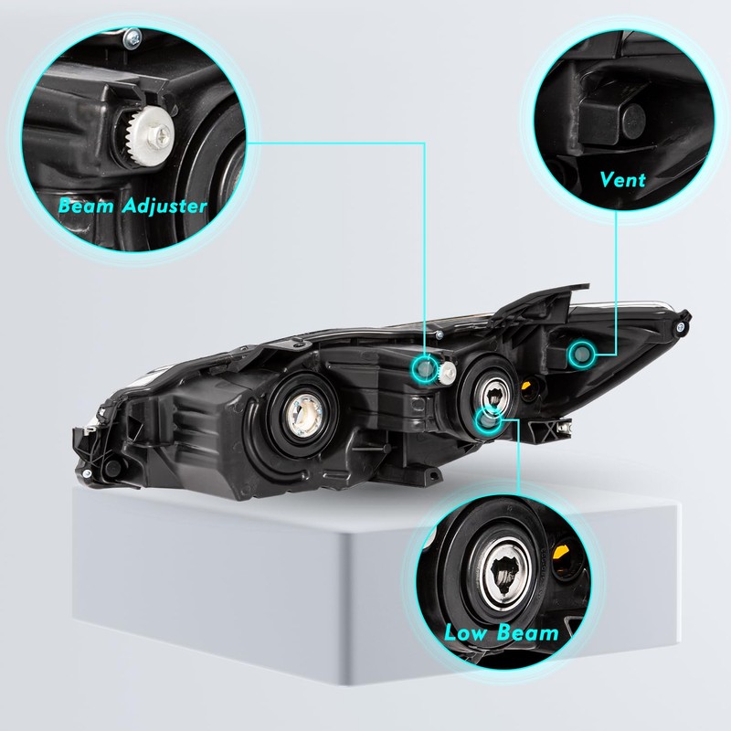 TUSDAR Fits For 2015 2016 2017 2015-2017 Toyota Camry Headlights