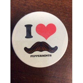 Boston America I Love Moustache Peppermints Metal Tin 36 Pieces 15g GnuFashion