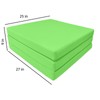 Danfuton Lime Tri Fold Foam Bed, Shikibuton, Convertible Ottoman Mat