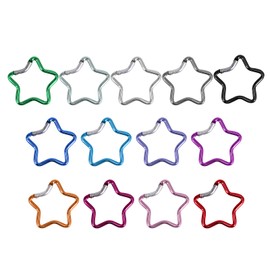 WaTudouYe Carabiner Clip Star Shaped Climbing Buckle Aluminum Alloy Heavy Duty Keyring Hook For Camping Fishing Hiking Traveling Lightweight Aluminum Alloy Carabiner