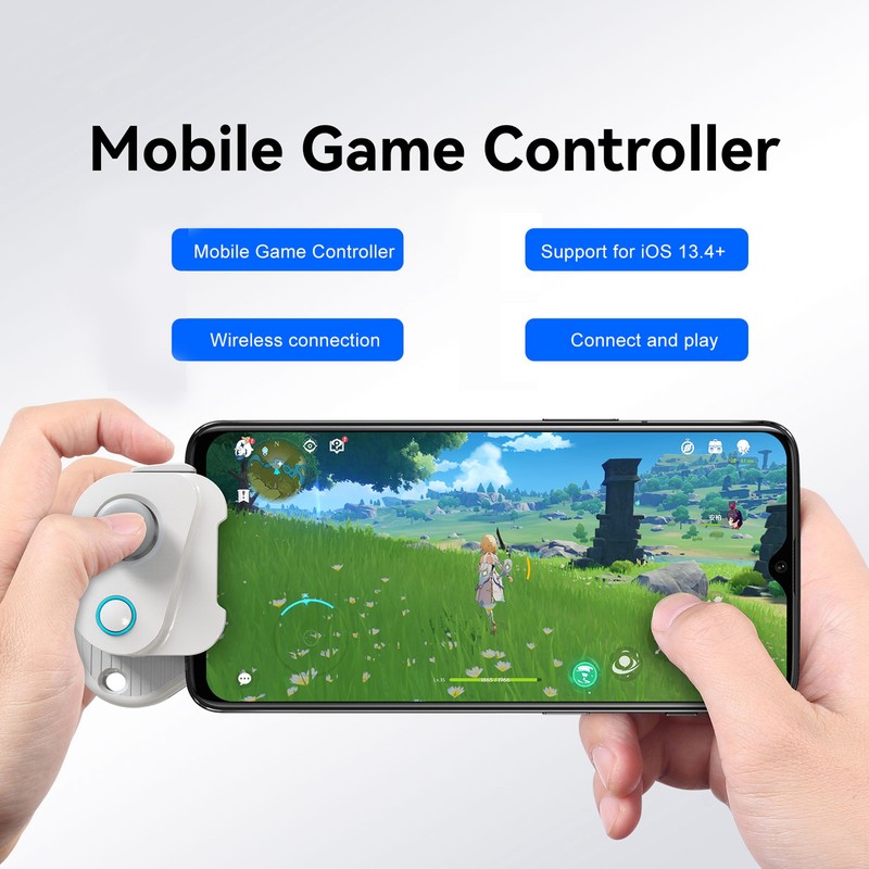 Mobile Game Joystick Rechargeable Unilateral Bluetooth Gaming Controller for IOS