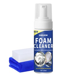 SHIELDOM Multifunctional Interior Foam Gentle Stain Cleaner for Seat, Carpet & Dashboard Any Suface Multi Purpose Deep Cleaner for Car & Home Upholstery Leather, Fabric, Plastic -5Oz/150ML