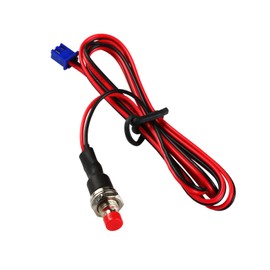 MAS SUB Mini Push Button Momentary N/O Off-ON Switch Plug 12V 3Amps 1/4" Mount Hole