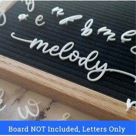 Cursive Letter Set for Felt Letterboards, 150+ Lowercase Script Letters, Pre-Cut, Board NOT Included