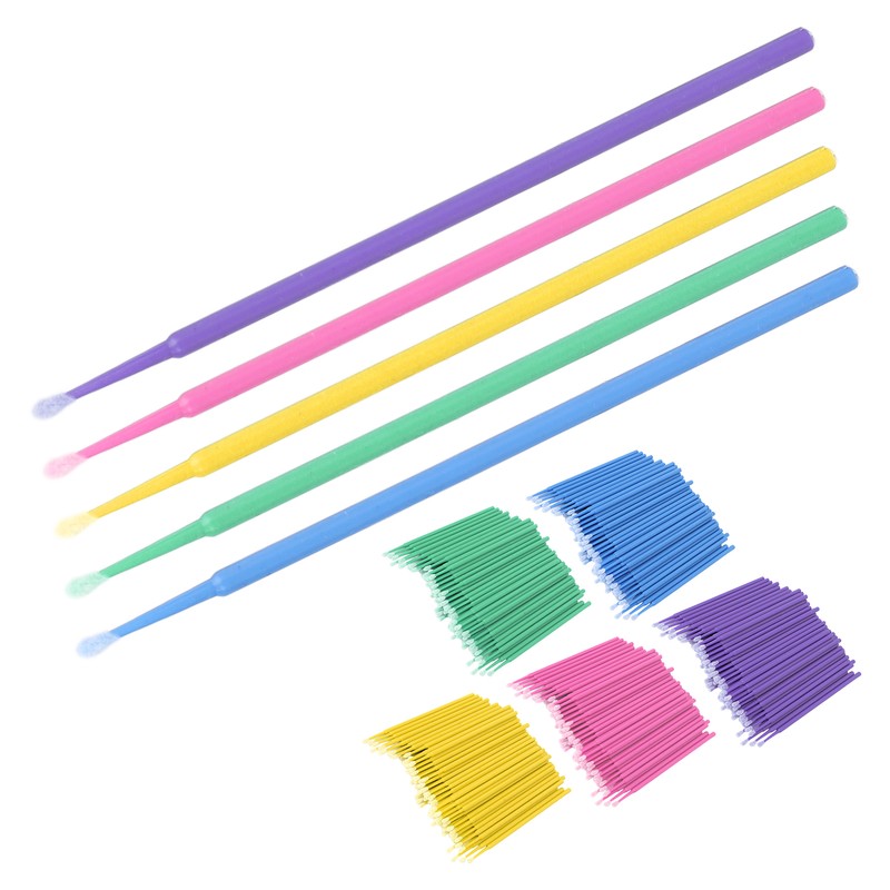 500pcs Disposable Eyeliner Cleaner Soft Cotton Tips Mini Makeup Cleaning