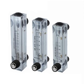 0.6-6 m³/h Gas Flow Meter, LZM-15T Panel Type Flow Meter with Control Valve for Measuring and Regulating Gas Flow (1/4 Inch Female Thread 1/2 Inch Male Thread)