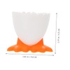 Ciieeo 6pcs Egg Cup Holder Flatware Eggs Plastic Food Containers