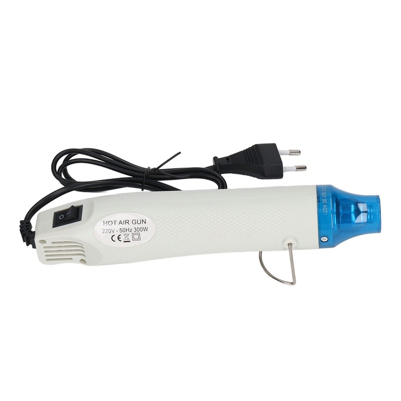 300W Mini Heat Gun Ventilated Lightweight White Handheld Heat Gun