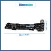 A ABSOPRO 1 Pair Left Right Side Car Front Bumper