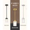 TENGXIN Modern Pendant Light for Kitchen Island, Brushed Gold Hanging