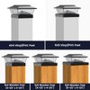 SIEDiNLAR Solar Post Lights Outdoor 12 LEDs 4 Modes Post