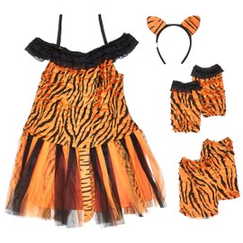 Fun World Little Girl's Small/Tigress Children's Costume, Multicolor, Small