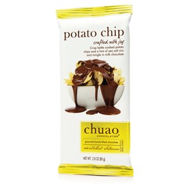 Chuao Chocolatier Potato Chip Milk bar, 12Count