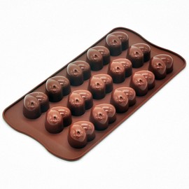 2-Pack Mini Heart Candy Molds - MoldFun Love Silicone Tray Mold for Valentine's Day or Bridal Shower Chocolate, Wine Gummy, Crayon, Brownie, Cookie, Jello, Mini Soap, Bath Bomb, Ice Cube