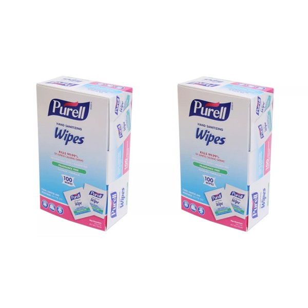 GOJO PURELL Hand Sanitizing Wipes 200 Count 99.99 Germ Kill