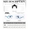 Copkim 6 Pairs Clip On Reading Glasses Flip up Magnifying