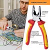WEDO Insulated Combination Pliers, VDE 1000 V Lineman's Pliers, Combination