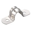 sourcing map 12mm(0.5") Rigid Pipe Strap, 2 Holes 304 Stainless