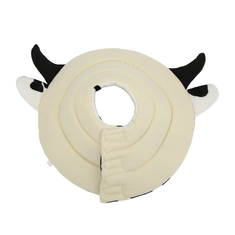 Cat Elizabeth Cone Cartoon Adjustable Cow Pattern After Surgery Recovery