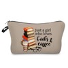 Livel lhood Just Love Books And Coffee Makeup Bag Small