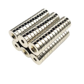 GXHUANG Multi-Use Refrigerator Magnets for Refrigerator Craft Project - Approximate 15 x 3 mm with 3mm Countersunk Hole - 15 Pieces