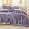 Bedsure Purple King Size Comforter Set - 4 Pieces Pinch