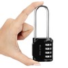 Belle Vous (4 Pack) Black Combination Lock 4 Digit -
