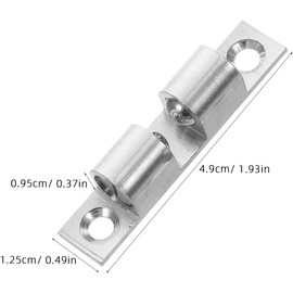 Pestillos de Latón para Armarios de Cocina Bola Rodante 50 Mm, Cierre Silencioso, Montaje Fácil para Puertas Interiores, Set de 4 Piezas, Herrajes para Muebles y Alacenas